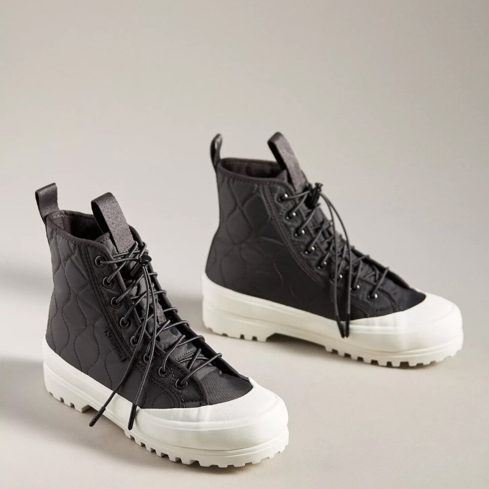 New Superga 2644 Alpina Quilted Nylon Boots (9.5-10 women's)